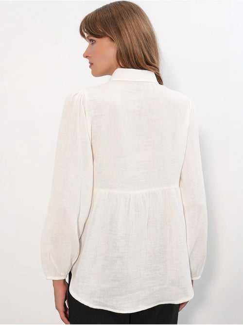 Camicia oversize in cotone a maniche lunghe bdart - Kiabi
