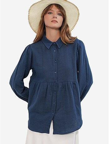 Camicia oversize in cotone a maniche lunghe bdart