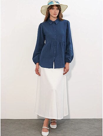 Camicia oversize in cotone a maniche lunghe bdart