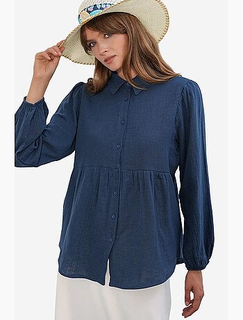 Camicia oversize in cotone a maniche lunghe bdart