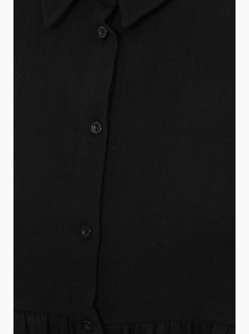 Camicia oversize in cotone a maniche lunghe bdart Nero - Kiabi