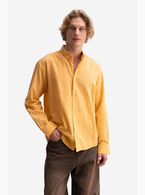 Camicia oversize in cotone con bottoni giesto - Kiabi Camicia oversize in cotone con bottoni giesto - Kiabi