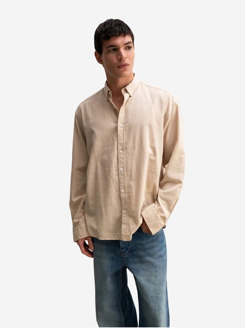 Camicia oversize in cotone con bottoni giesto - Kiabi Camicia oversize in cotone con bottoni giesto - Kiabi