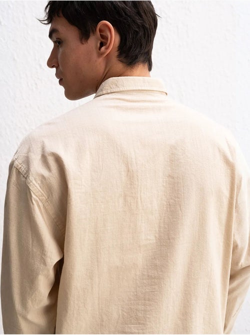 Camicia oversize in cotone con bottoni giesto - Kiabi Camicia oversize in cotone con bottoni giesto - Kiabi