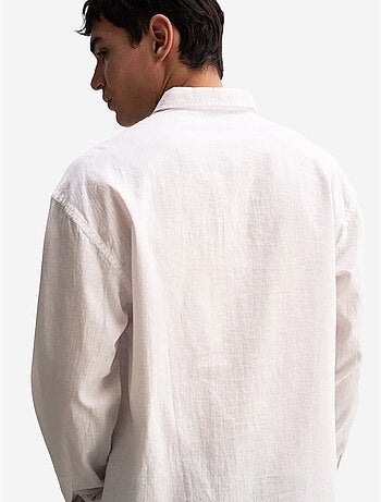 Camicia oversize in cotone con bottoni giesto
