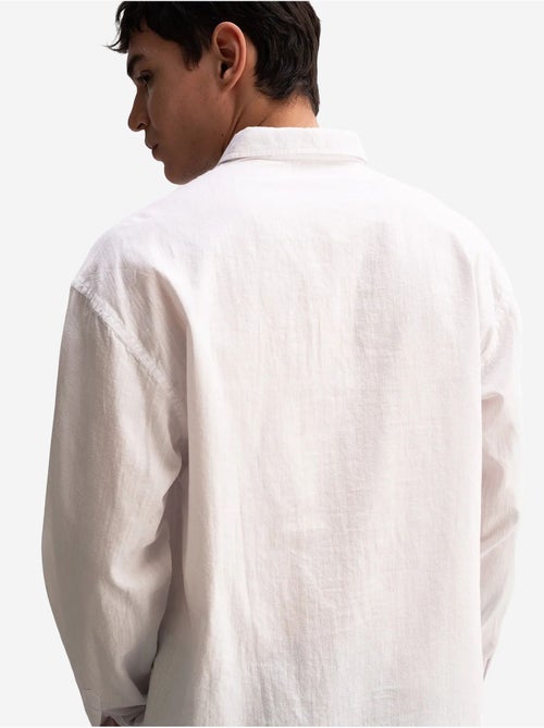 Camicia oversize in cotone con bottoni giesto - Kiabi Camicia oversize in cotone con bottoni giesto - Kiabi