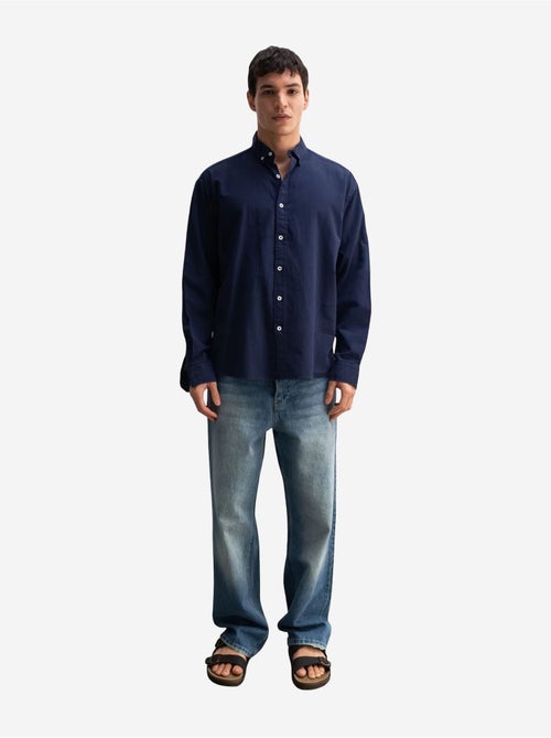 Camicia oversize in cotone con bottoni giesto - Kiabi Camicia oversize in cotone con bottoni giesto - Kiabi