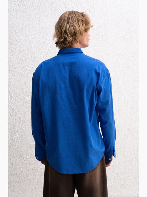Camicia oversize in cotone con bottoni giesto - Kiabi Camicia oversize in cotone con bottoni giesto - Kiabi