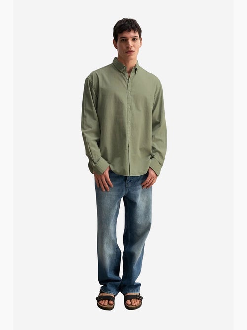 Camicia oversize in cotone con bottoni giesto - Kiabi Camicia oversize in cotone con bottoni giesto - Kiabi