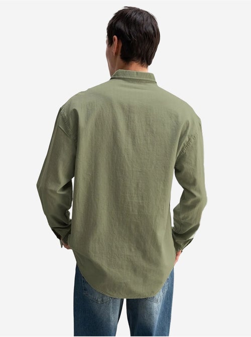 Camicia oversize in cotone con bottoni giesto - Kiabi Camicia oversize in cotone con bottoni giesto - Kiabi
