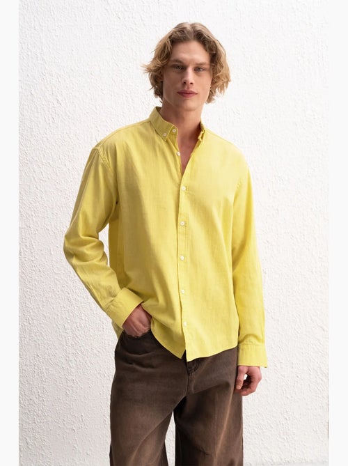 Camicia oversize in cotone con bottoni giesto - Kiabi Camicia oversize in cotone con bottoni giesto - Kiabi
