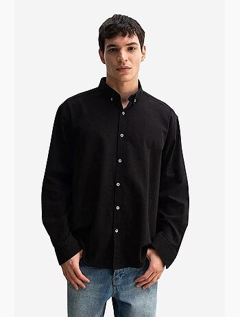 Camicia oversize in cotone con bottoni giesto