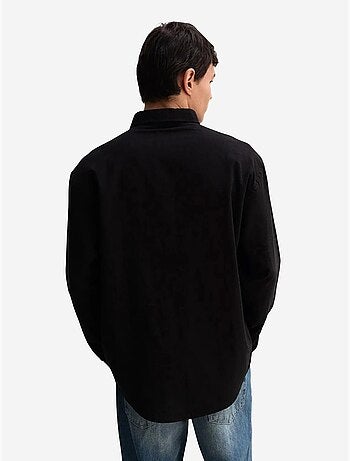 Camicia oversize in cotone con bottoni giesto