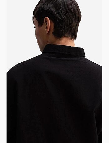Camicia oversize in cotone con bottoni giesto