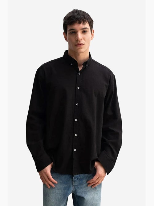 Camicia oversize in cotone con bottoni giesto - Kiabi Camicia oversize in cotone con bottoni giesto - Kiabi