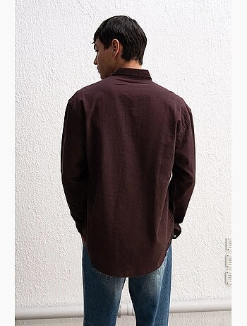 Camicia oversize in cotone con bottoni giesto