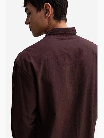 Camicia oversize in cotone con bottoni giesto