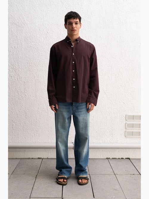 Camicia oversize in cotone con bottoni giesto - Kiabi Camicia oversize in cotone con bottoni giesto - Kiabi