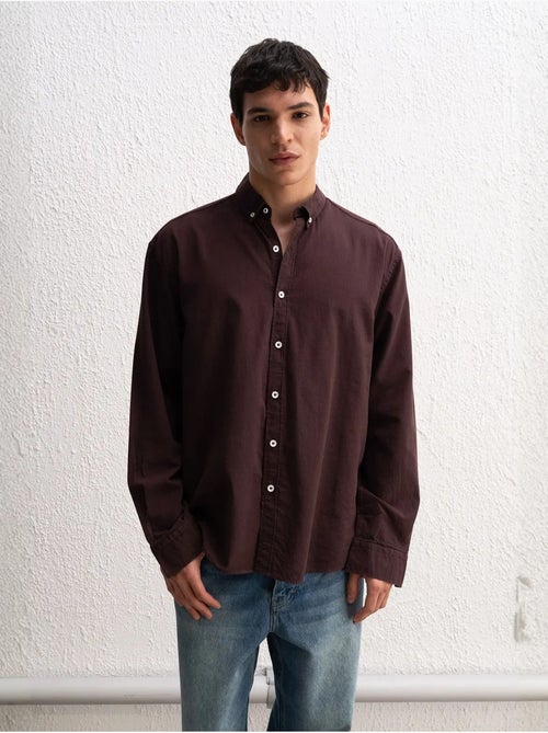 Camicia oversize in cotone con bottoni giesto - Kiabi Camicia oversize in cotone con bottoni giesto - Kiabi