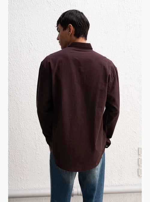 Camicia oversize in cotone con bottoni giesto - Kiabi Camicia oversize in cotone con bottoni giesto - Kiabi