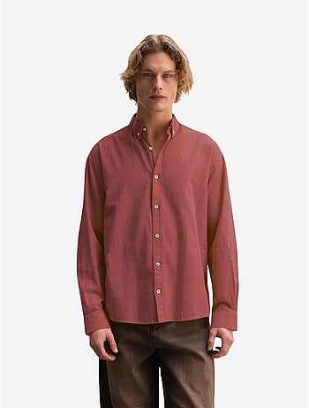 Camicia oversize in cotone con bottoni giesto