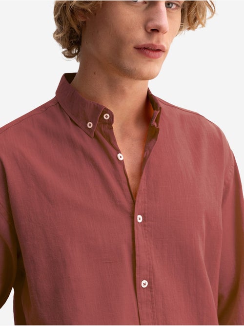 Camicia oversize in cotone con bottoni giesto - Kiabi Camicia oversize in cotone con bottoni giesto - Kiabi