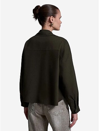 Camicia oversize in crêpe con abbottonatura frontale dilvin