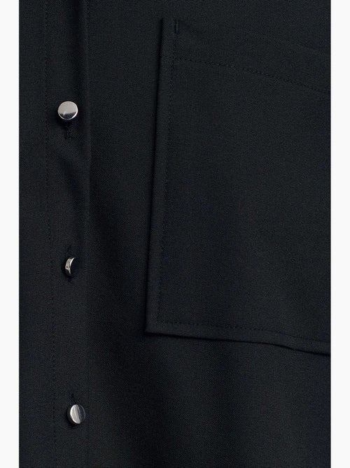 Camicia oversize in crêpe con abbottonatura frontale dilvin - Kiabi Camicia oversize in crêpe con abbottonatura frontale dilvin - Kiabi