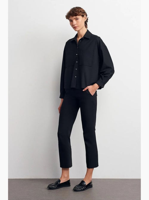 Camicia oversize in crêpe con abbottonatura frontale dilvin - Kiabi Camicia oversize in crêpe con abbottonatura frontale dilvin - Kiabi