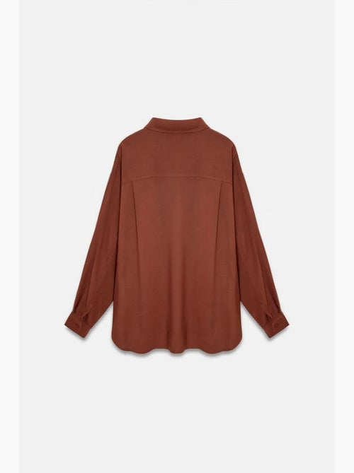 Camicia oversize in crêpe con bottoni dilvin - Kiabi Camicia oversize in crêpe con bottoni dilvin - Kiabi