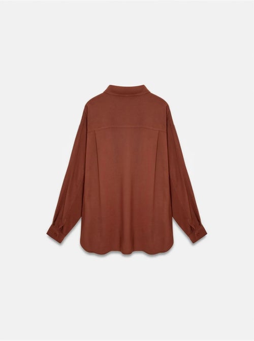 Camicia oversize in crêpe con bottoni - Kiabi Camicia oversize in crêpe con bottoni - Kiabi
