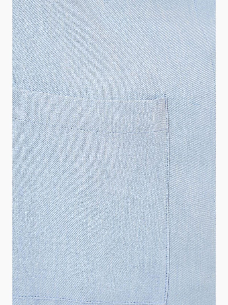 Camicia oversize in lino bdart Blu chiaro - Kiabi