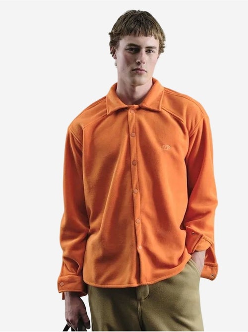 Camicia oversize in peluche con chiusura a bottoni a pressione giesto - Kiabi Camicia oversize in peluche con chiusura a bottoni a pressione giesto - Kiabi