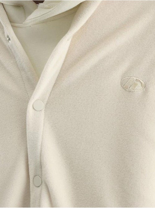 Camicia oversize in peluche con chiusura a bottoni a pressione giesto - Kiabi Camicia oversize in peluche con chiusura a bottoni a pressione giesto - Kiabi