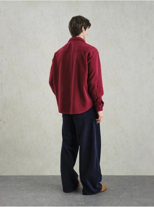 Camicia oversize in peluche con chiusura a bottoni a pressione giesto - Kiabi Camicia oversize in peluche con chiusura a bottoni a pressione giesto - Kiabi