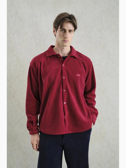 Camicia oversize in peluche con chiusura a bottoni a pressione giesto - Kiabi Camicia oversize in peluche con chiusura a bottoni a pressione giesto - Kiabi