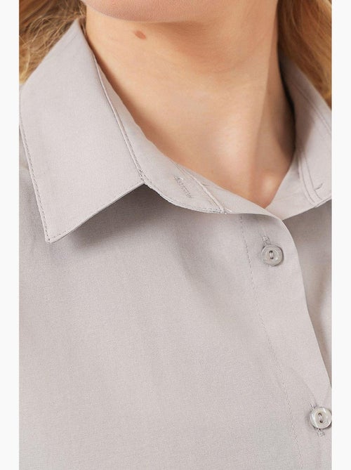 Camicia oversize in popeline con motivo e bottoni bdart - Kiabi Camicia oversize in popeline con motivo e bottoni bdart - Kiabi