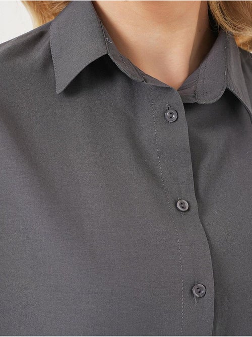 Camicia oversize in popeline con motivo e bottoni bdart - Kiabi Camicia oversize in popeline con motivo e bottoni bdart - Kiabi