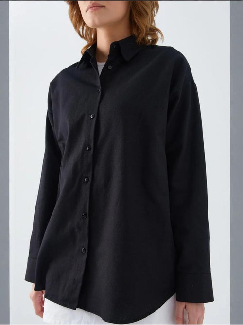 Camicia oversize in popeline mixray - Kiabi Camicia oversize in popeline mixray - Kiabi