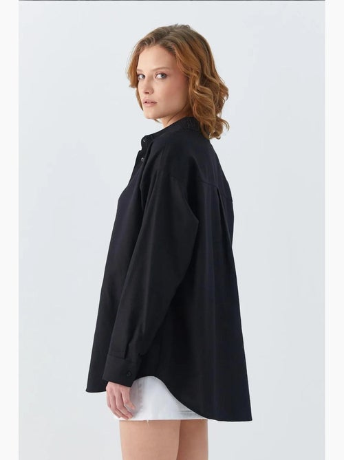 Camicia oversize in popeline mixray - Kiabi Camicia oversize in popeline mixray - Kiabi