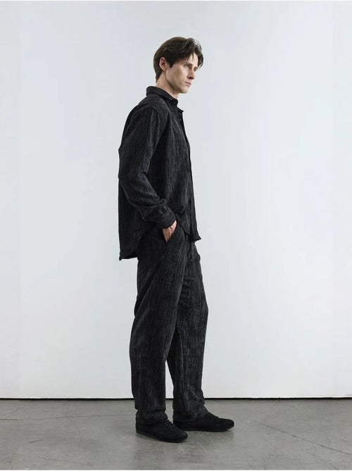 Camicia oversize in velluto con bottoni giesto - Kiabi Camicia oversize in velluto con bottoni giesto - Kiabi