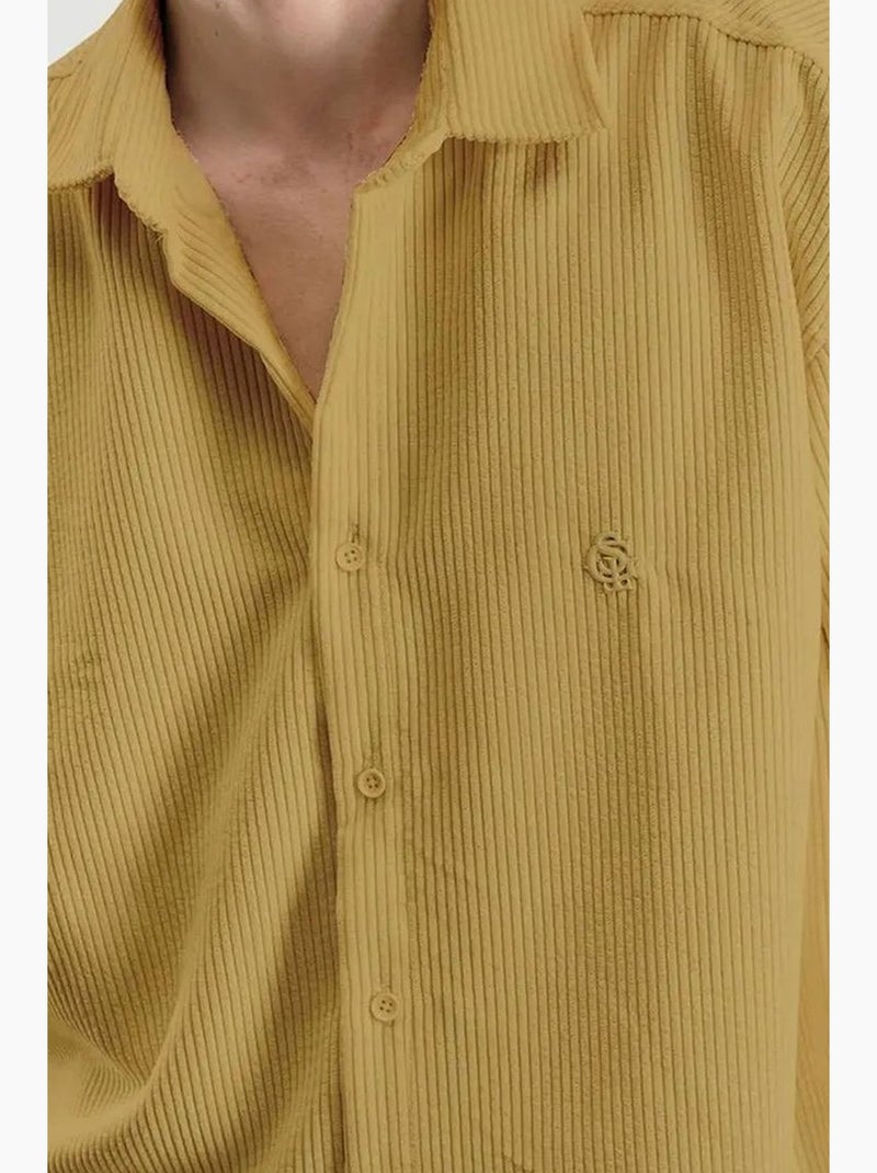 Camicia oversize in velluto con maniche lunghe e abbottonatura frontale giesto Ambra - Kiabi