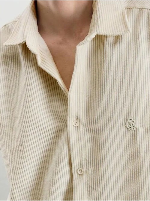 Camicia oversize in velluto giesto - Kiabi Camicia oversize in velluto giesto - Kiabi