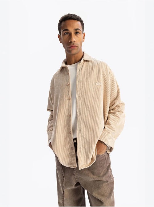 Camicia oversize in velluto giesto - Kiabi Camicia oversize in velluto giesto - Kiabi