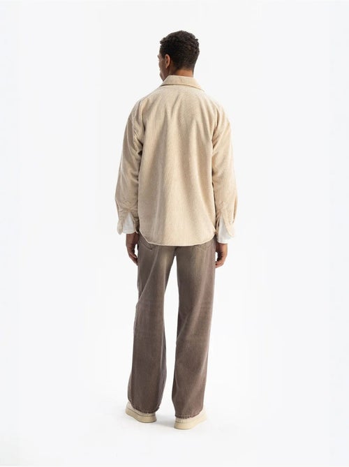 Camicia oversize in velluto giesto - Kiabi Camicia oversize in velluto giesto - Kiabi