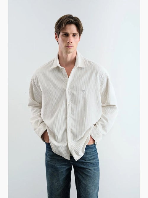Camicia oversize in velluto giesto - Kiabi Camicia oversize in velluto giesto - Kiabi