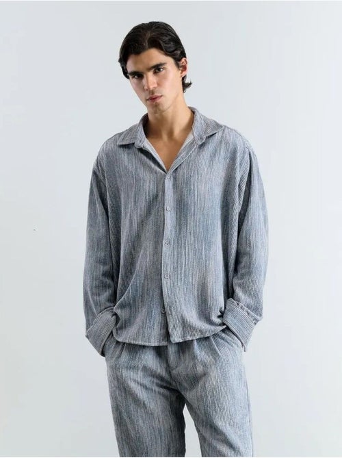 Camicia oversize in velluto giesto - Kiabi Camicia oversize in velluto giesto - Kiabi