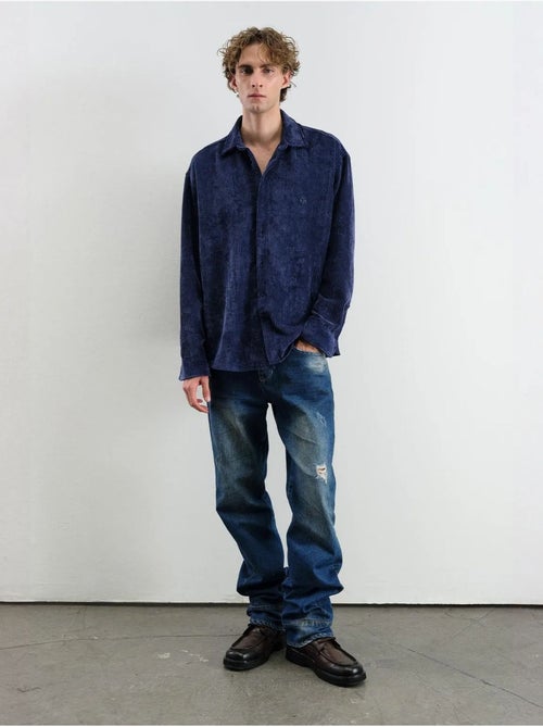Camicia oversize in velluto giesto - Kiabi Camicia oversize in velluto giesto - Kiabi