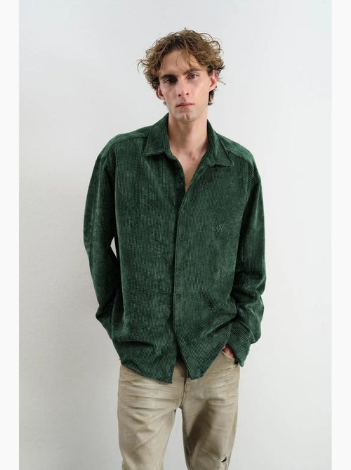Camicia oversize in velluto giesto - Kiabi Camicia oversize in velluto giesto - Kiabi