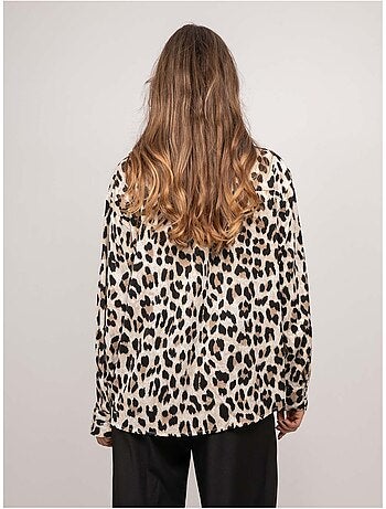 Camicia oversize leopardata oressa